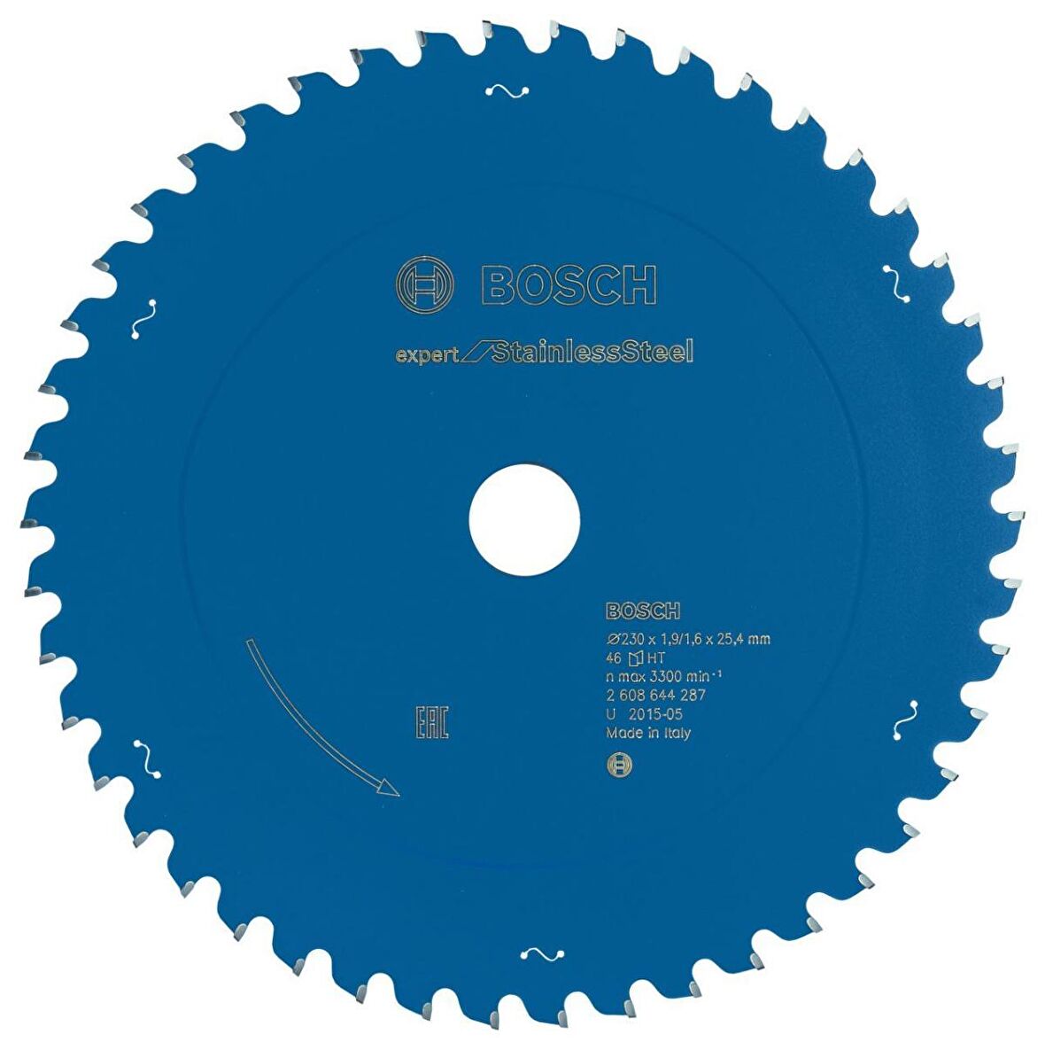 Bosch Paslanmaz Çelik 230*25,4mm 46 Diş Expert Daire Testere Bıçağı 2608644287